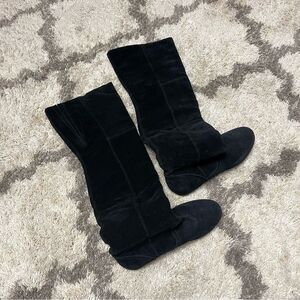 Aldo over the knee black boots Made in Romania